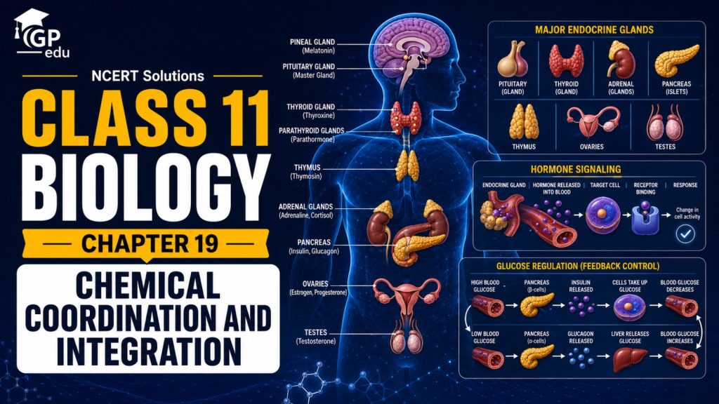 NCERT Solutions For Class 11 Biology Chapter 19-Chemical Coordination and Integration