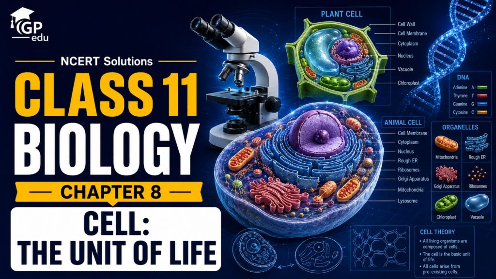 NCERT Solutions For Class 11 Biology Chapter 8-Cell: The Unit Of Life